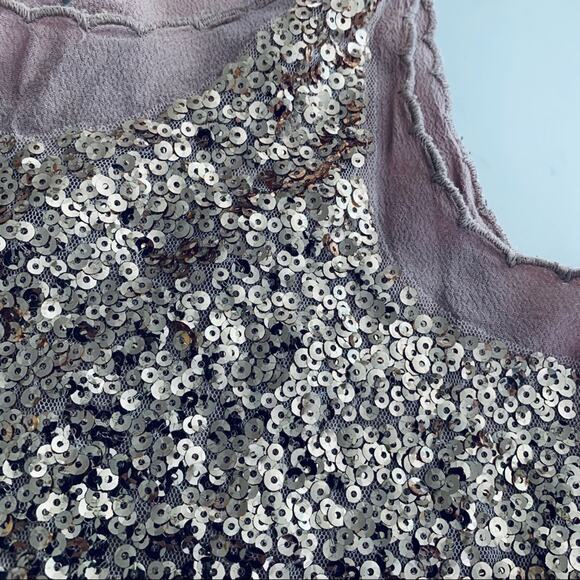 Stella McCartney Kids Girls Mauve Sleeveless Sequins Blouse Top Sz 5 - Picture 4 of 8